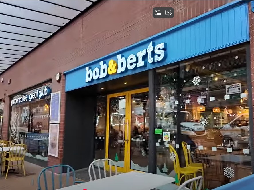 Bob & Berts cafe on Victoria Street in Blackpool