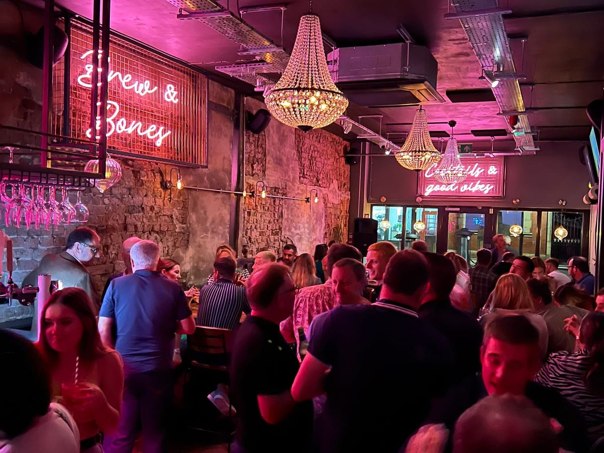 Brew and Bones bar interior
