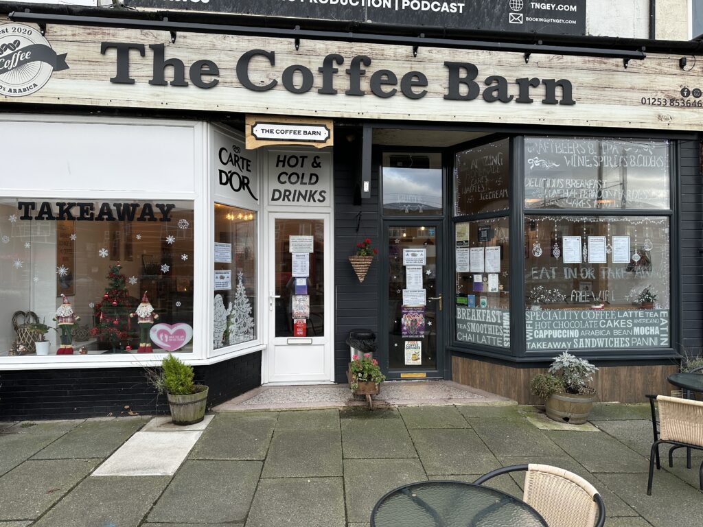 The Coffee Barn cafe in Cleveleys