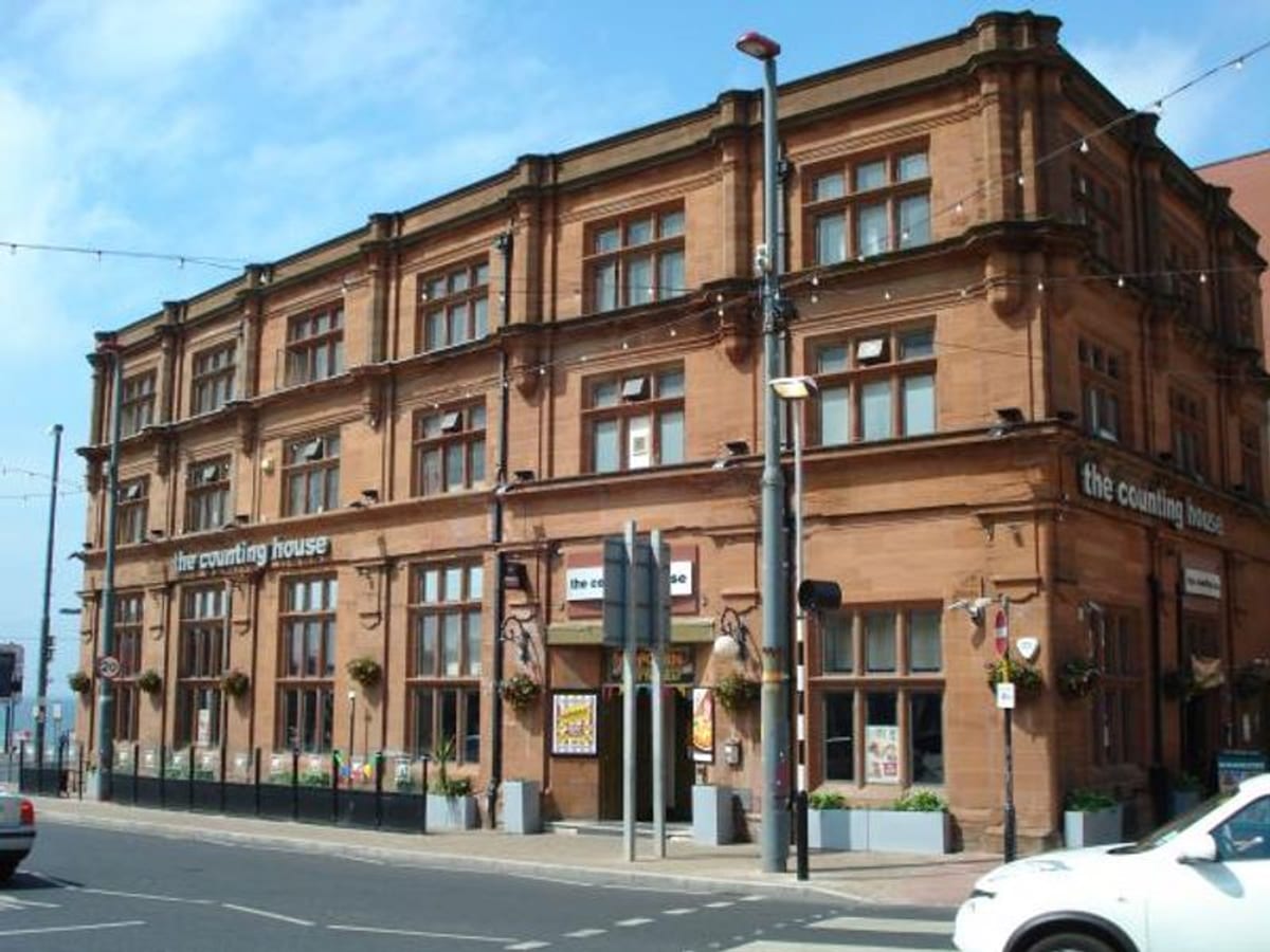 Counting House pub exterior in Talbot Square, Blackpool