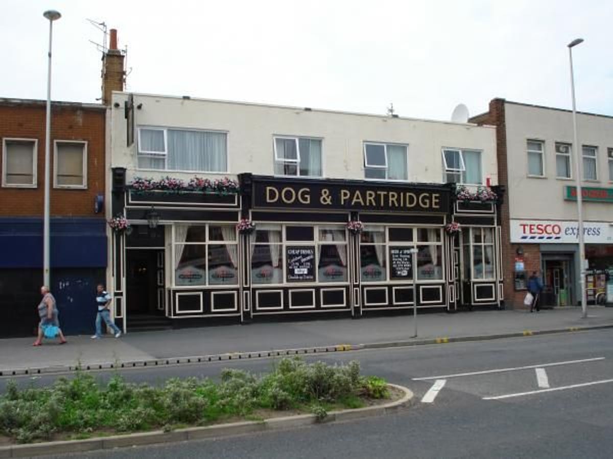 Dog and Partridge pub exterior on Lytham Road in Blackpool