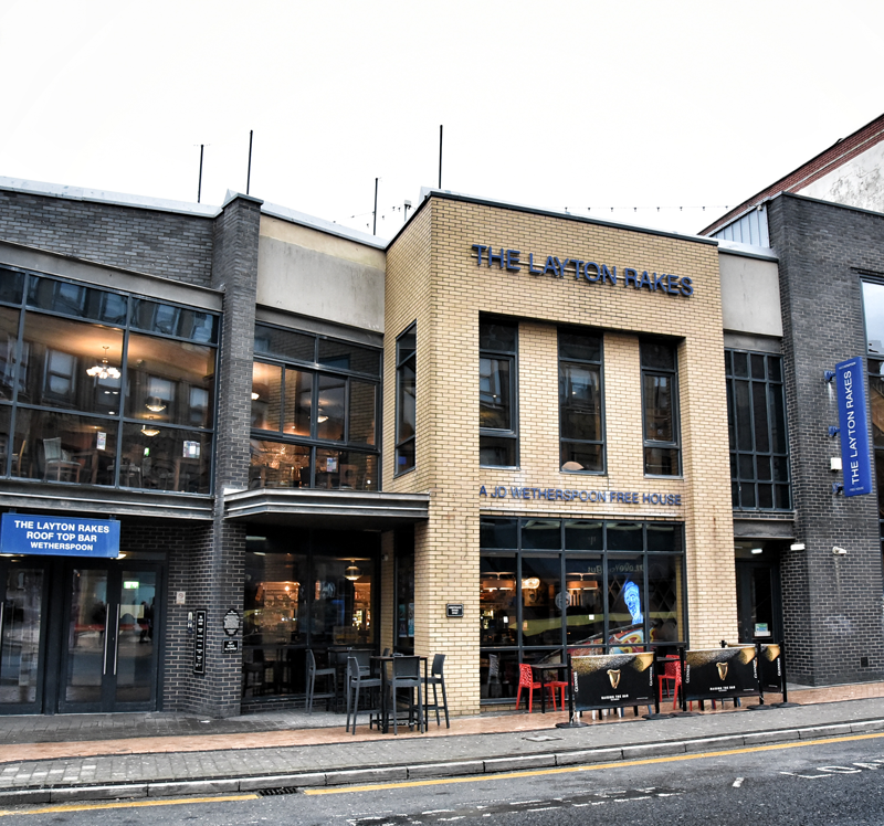The Layton Rakes pub on Market Street in Blackpool
