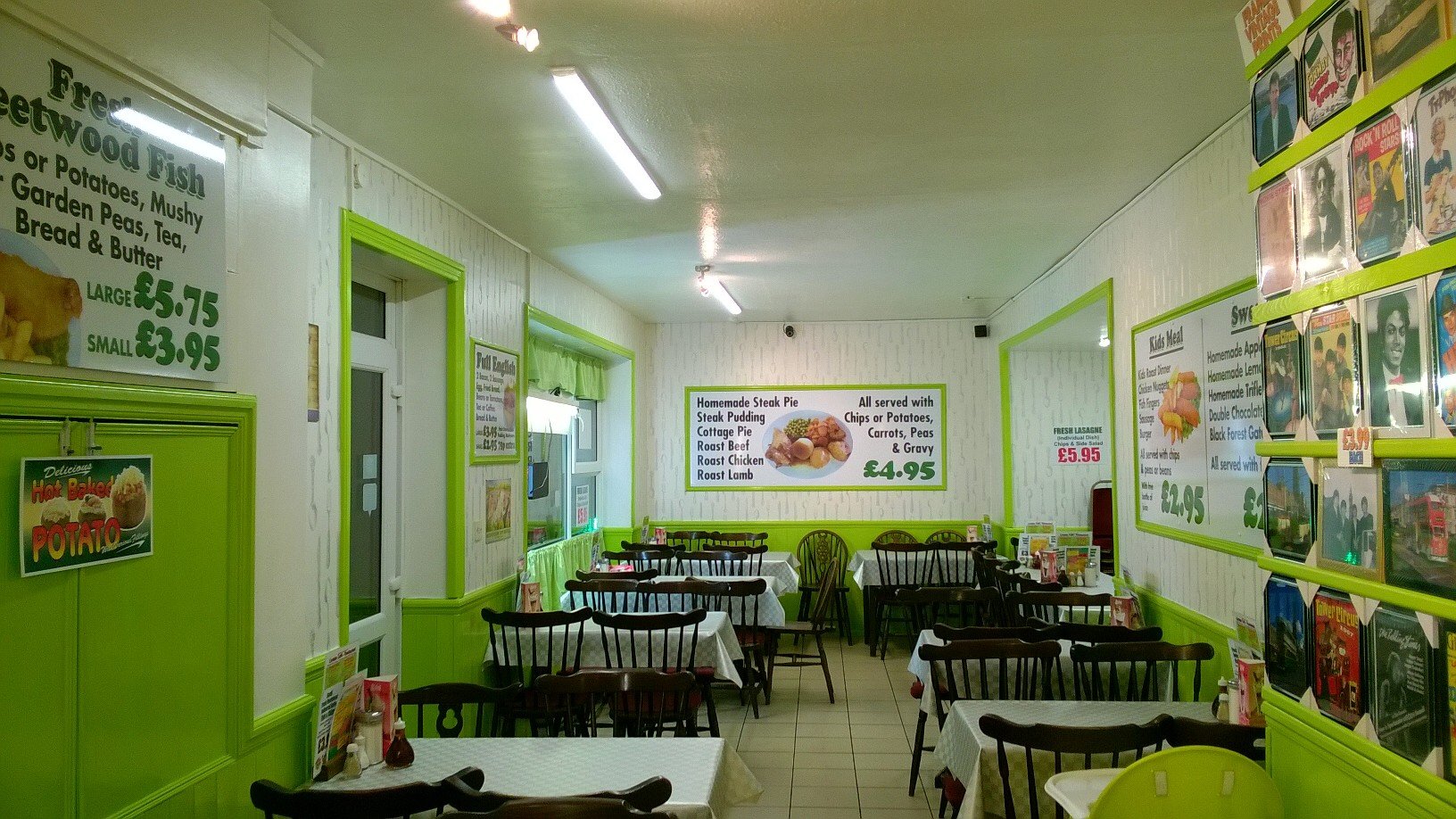 Lindale Cafe interior in Blackpool