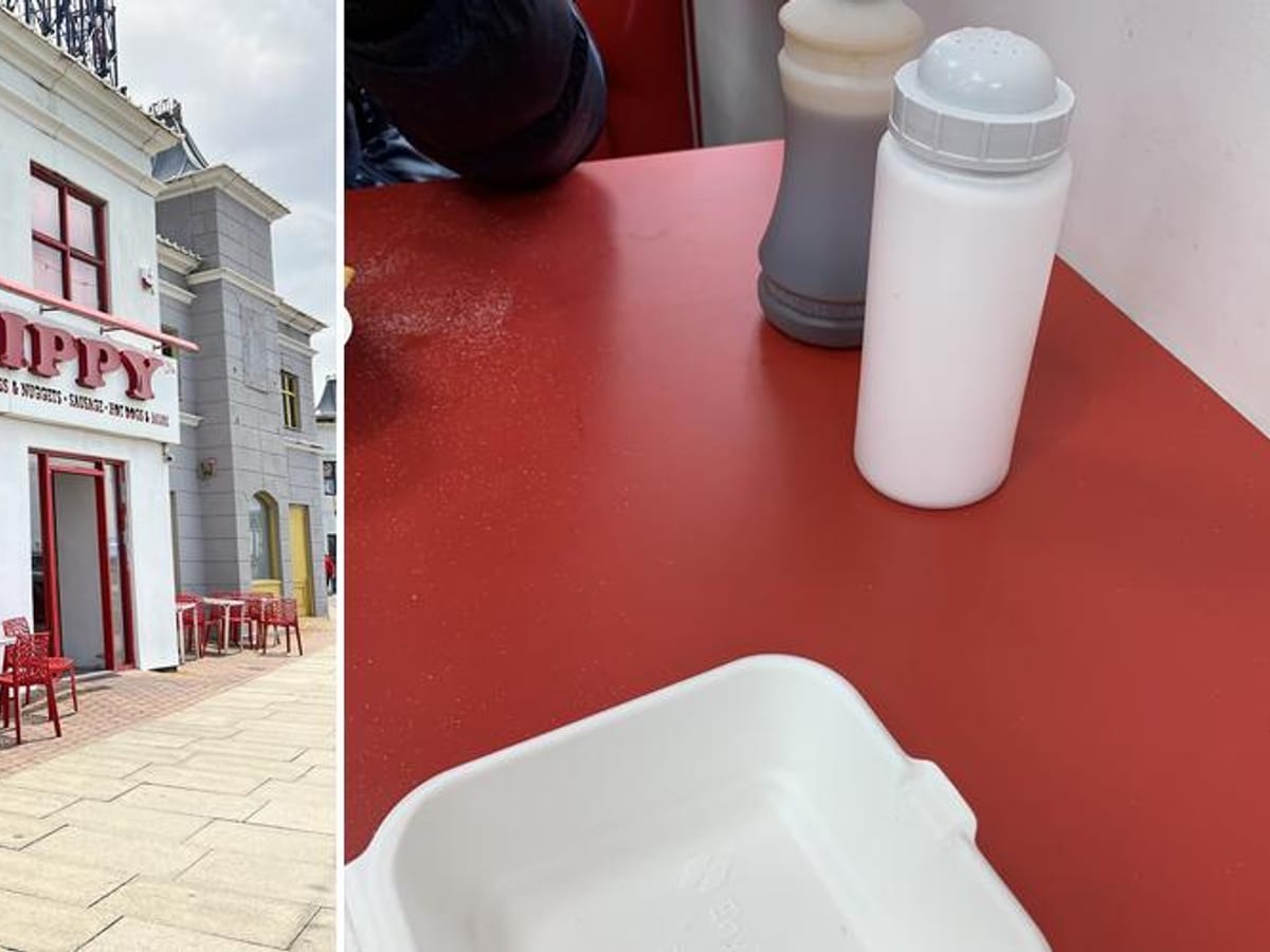 Mr Chippy on Ocean Boulevard Promenade in Blackpool