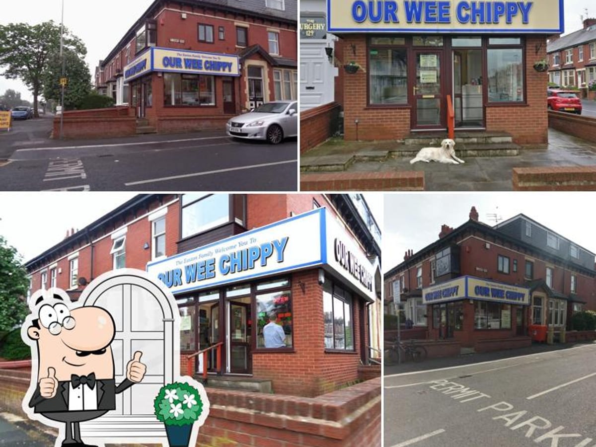Our Wee Chippy shopfront on Whitegate Drive in Blackpool