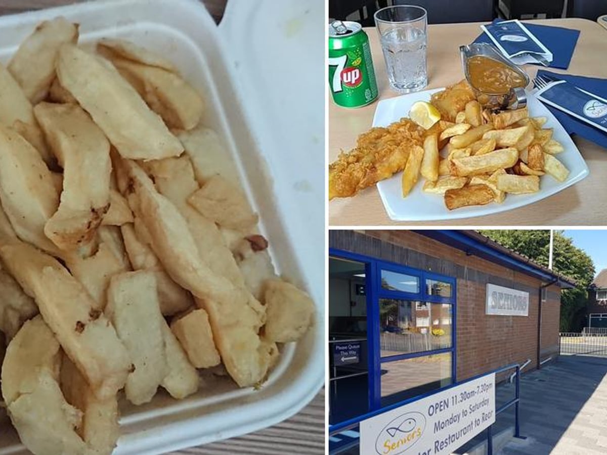 Seniors Poulton fish and chip shop photo