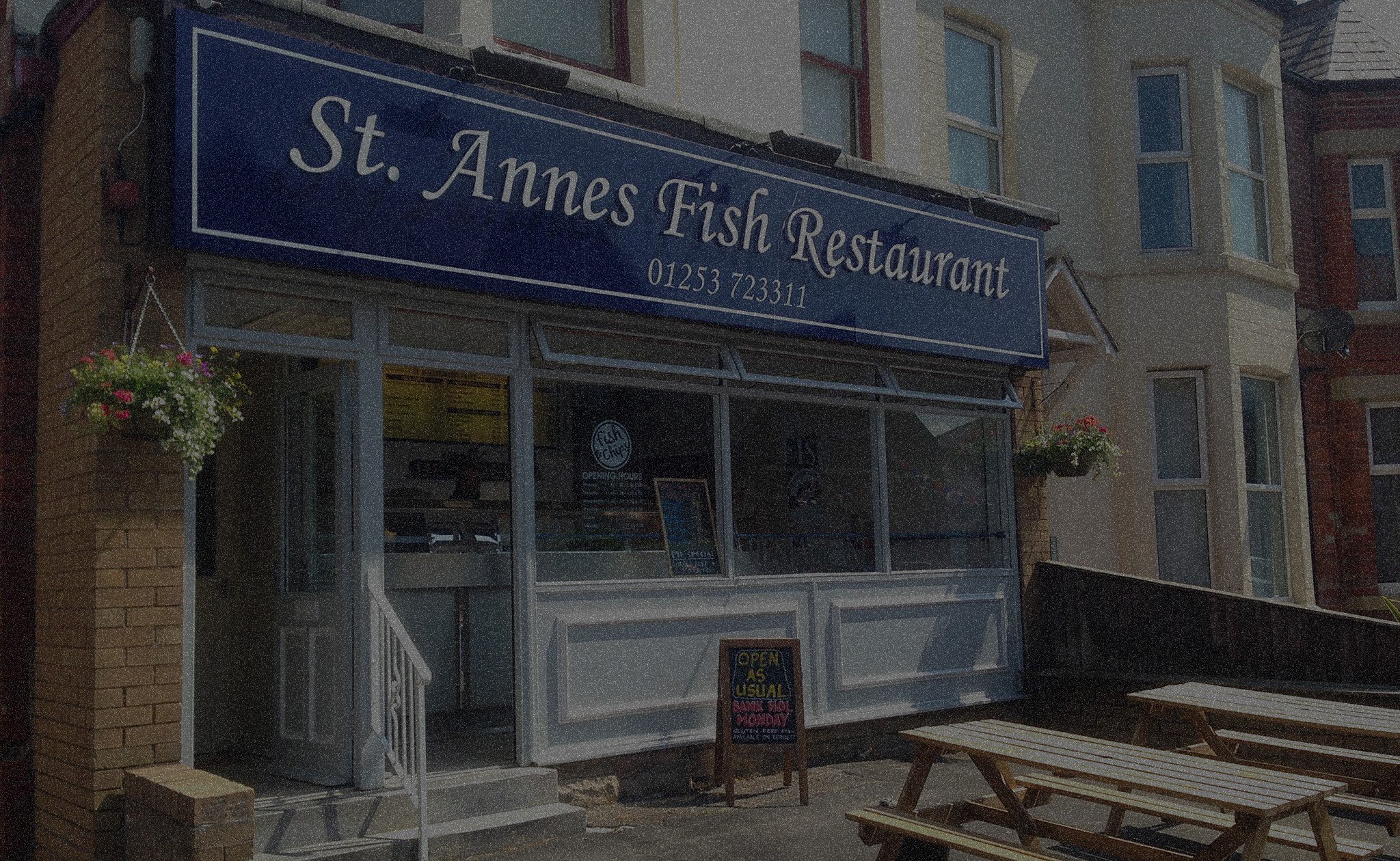 St Annes Fish Restaurant shopfront on St Andrews Road South