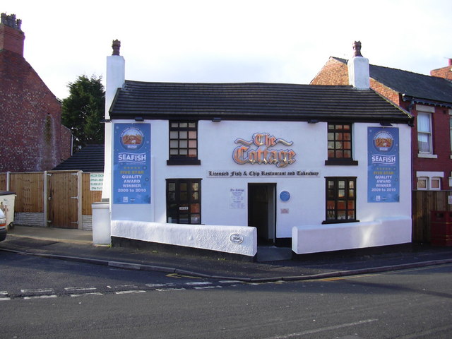 The Cottage fish and chip restaurant on Newhouse Road in Blackpool