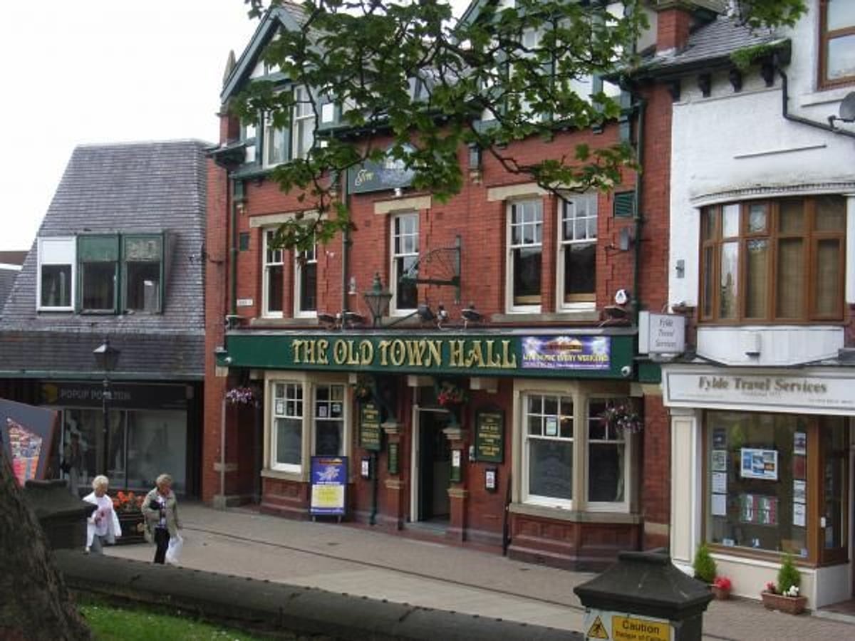 Old Town Hall pub exterior on Church Street in Poulton