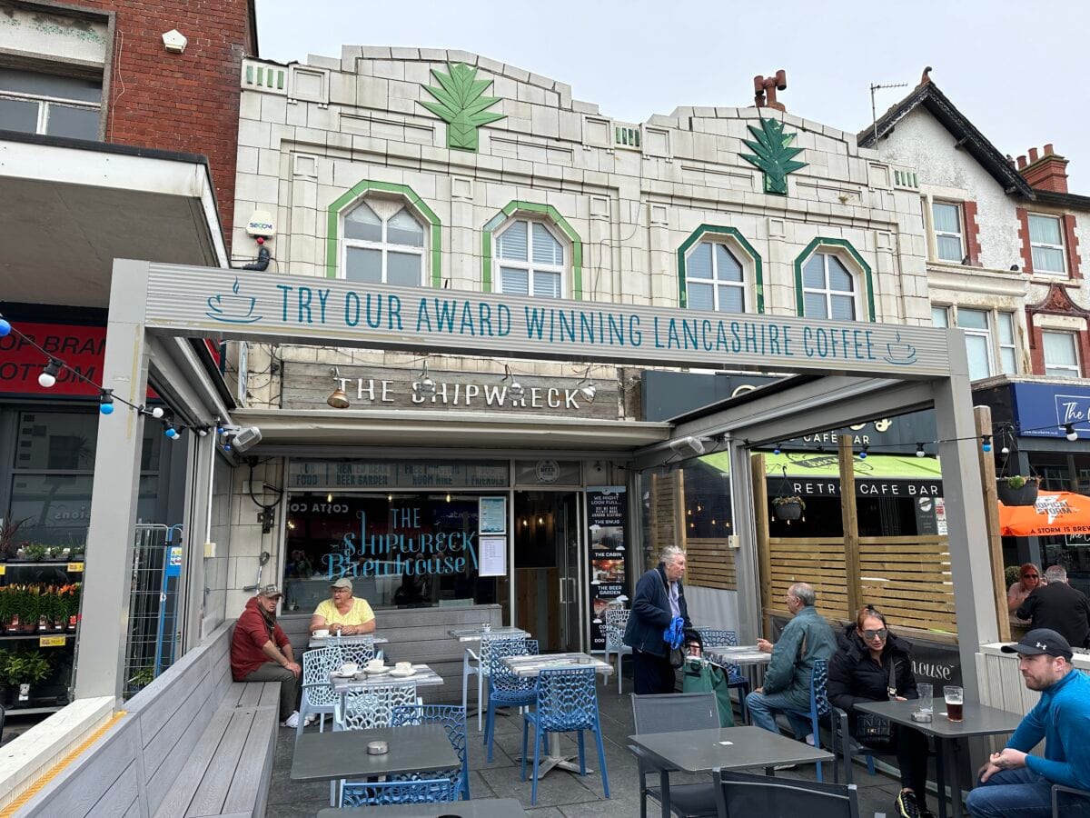 The Shipwreck Brewhouse exterior on Victoria Road West in Cleveleys