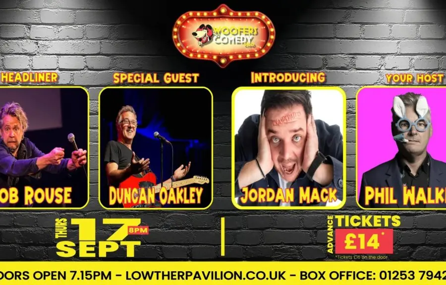 Woofers Comedy Club (September 2026) at Lowther Pavilion