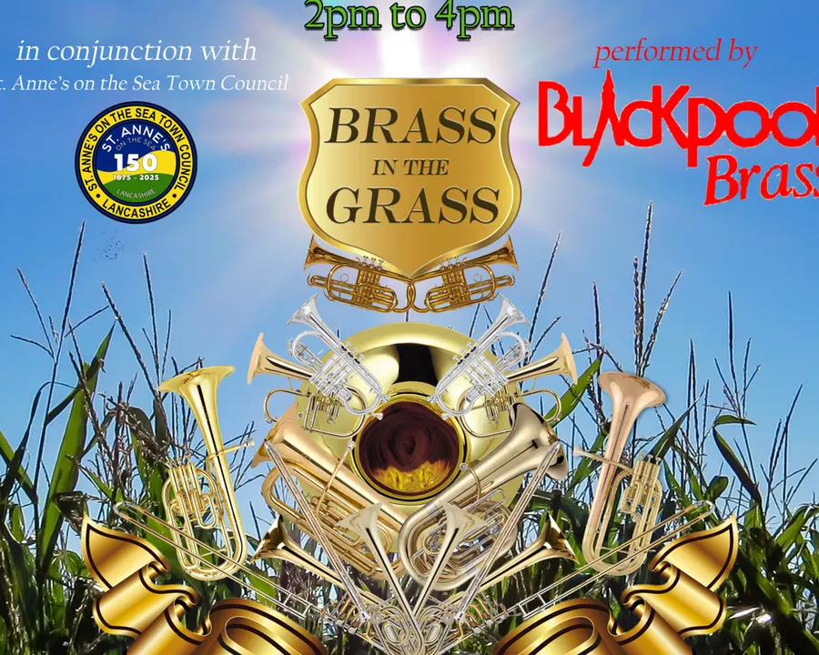 Brass in the Grass concert artwork for Ashton Gardens