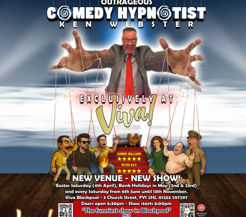 Ken Webster – Outrageous Comedy Hypnotist! at Viva Blackpool