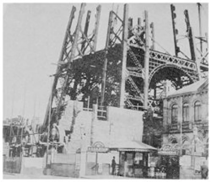 Blackpool Tower under construction in 1893